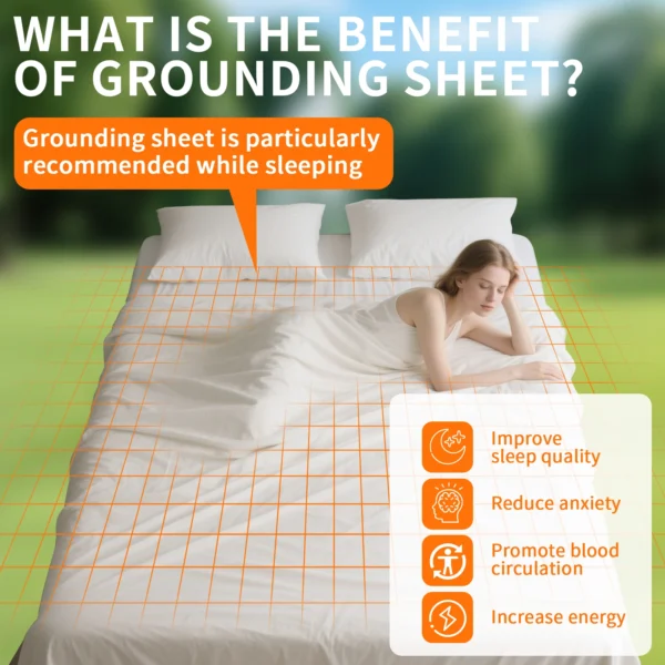 Natural Cotton Earthing Bed Sheet - Image 3